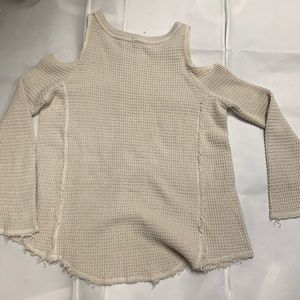 Cream knit top